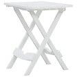 VIDAXL - vidaXL Table pliable de jardin 45,5x38,5x50 cm Blanc - vignette