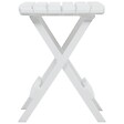VIDAXL - vidaXL Table pliable de jardin 45,5x38,5x50 cm Blanc - vignette