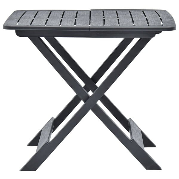 VIDAXL - vidaXL Table pliable de jardin Anthracite 79x72x70 cm Plastique - large