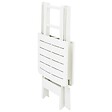 VIDAXL - vidaXL Table pliable de jardin Blanc 79x72x70 cm Plastique - vignette