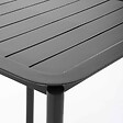 OVIALA - Table carrée de terrasse (70x70cm) noire - Almada - vignette