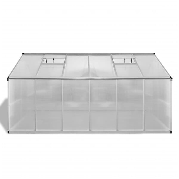VIDAXL - vidaXL Serre renforcée en aluminium avec cadre de base 9,025 mÂ² - large
