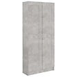 VIDAXL - vidaXL Bibliothèque Gris béton 82,5x30,5x185,5 cm Bois d'ingénierie - vignette