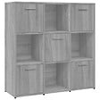 VIDAXL - vidaXL Bibliothèque Sonoma gris 90x30x90 cm Bois d'ingénierie - vignette