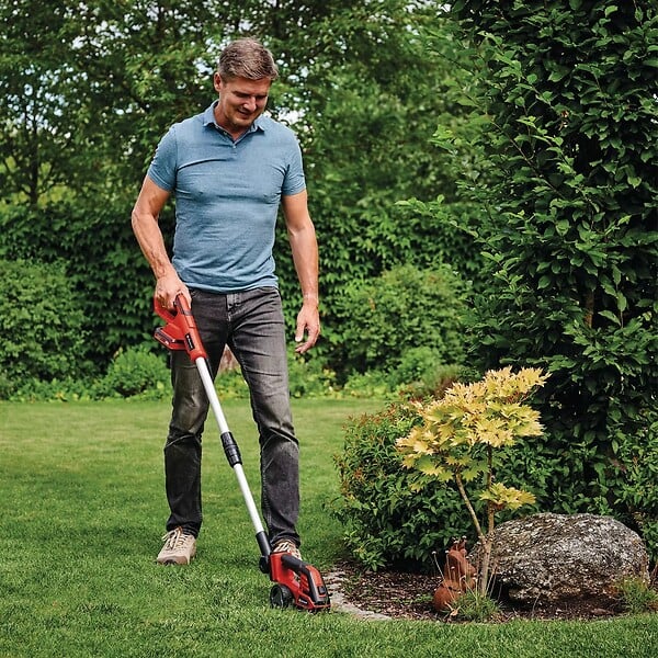 EINHELL - Cisaille gazon/taille-buissons GE-CG 18/100 Li T - 18V - lames 100/200mm - manche télescopique - large