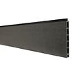 DECKLINEA - Kit Clôture Composite sur Muret RIO Anthracite 16,5x1,2m - Bois composite & Aluminium - Poteaux sur Platines Noir - Brise vue - vignette