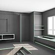 AICA SANITAIRE - Panneau de douche à carreler 600x1200x6mm en 5 pièces - vignette