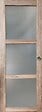 GD MENUISERIES - Porte Coulissante bois Frake Vitrée H204 x L73 cm, Coquilles - vignette