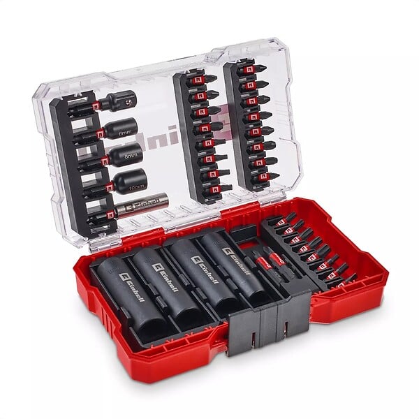 EINHELL - Coffret d'embouts et douilles M-CASE , 35 pièces - large