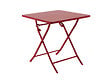 HESPERIDE - Table de jardin carrée Greensboro 70 x 70 cm Groseille - Hespéride - vignette