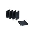 DECKLINEA - Kit Clôture Aluminium Ajourée sur Muret OLINDA Anthracite 7,38x1,2m - Lames ajourées 21x45x1780 mm - Brise Vue - Palissade - vignette