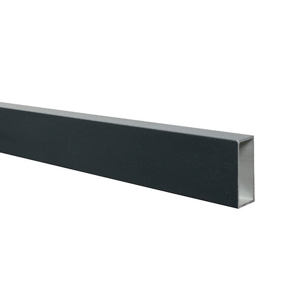 DECKLINEA - Kit Clôture Aluminium Ajourée sur Muret OLINDA Anthracite 16,5x1,2m - Lames ajourées 21x45x1780 mm - Brise Vue - Palissade - large
