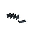 DECKLINEA - Kit Clôture Aluminium Ajourée sur Muret OLINDA Anthracite 16,5x1,2m - Lames ajourées 21x45x1780 mm - Brise Vue - Palissade - vignette