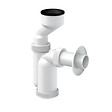 SIKO - Siko Siphon pour urinoir avec vidage de brassard 40mm, blanc (T2407) - vignette