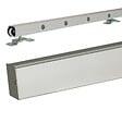 GD MENUISERIES - Porte Coulissante Kenya blanc Vitrée H204 x L73 cm, Rail Alu - vignette