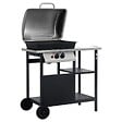 VIDAXL - vidaXL Barbecue à gaz avec tablette à 3 couches Noir et argenté - vignette