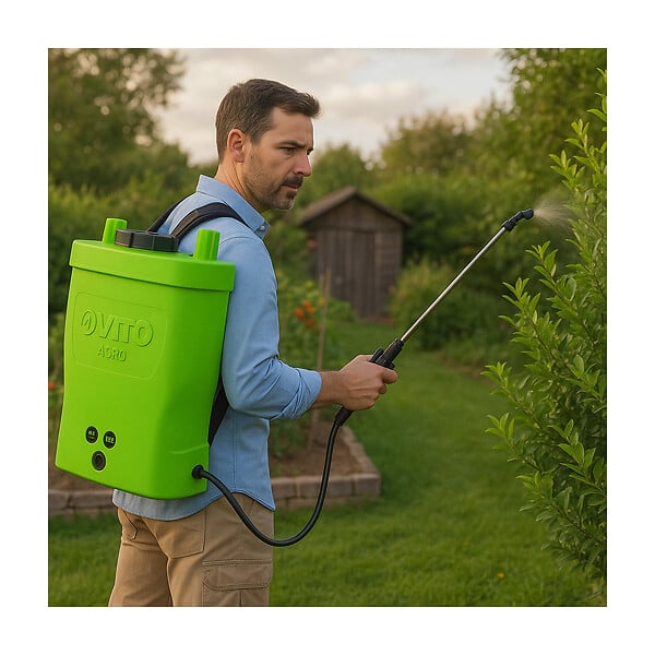 VITO - Pulvérisateur de Jardin 16L à Batterie VITO - Pulvérisateur Electrique 6 bars - Buses, Chargeur et Lance Télescopique Inclus - large
