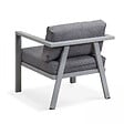 OVIALA - Salon de jardin 8 places en aluminium - Saint Tropez - vignette