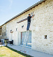 HAILO - Echelle simple 15 échelons 4,2m/5,15m en alu professionnelle Hailo ProfiStep Uno - vignette