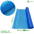 VOUNOT - Bache a bulle piscine 120 microns rectangulaire decoupable 700x400cm bleu - vignette