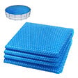 VOUNOT - Bache a bulle piscine 120 microns ronde decoupable Ø305cm bleu - vignette