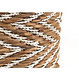 M.CEZARE - Panier souple Elise - 35 x 35 x 35 cm - taille L - jute - motifs chevrons - vignette