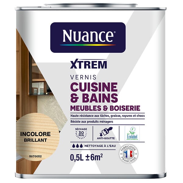 NUANCE - Vernis cuisine et bains incolore brillant 0,5 L - large