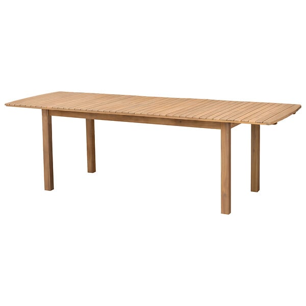 HAPPY GARDEN - Salon de jardin extensible 180/240cm PADAR en acacia 8 places - coussins sable - large