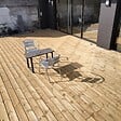 TERRASSEENBOIS - Kit complet terrasse Pin autoclave Vert pour 40 m², Lames 5,1 m, lambourdes 4,2 m, plots réglables et visserie Inox. - vignette