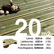 TERRASSEENBOIS - Kit complet terrasse Pin autoclave Vert pour 20 m², Lames 4,2 m, lambourdes 4,2 m, plots réglables et visserie Inox. - vignette