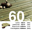 TERRASSEENBOIS - Kit complet terrasse Pin autoclave Vert pour 60 m², Lames 4,8 m, lambourdes 4,2 m, plots réglables et visserie Inox. - vignette