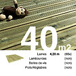TERRASSEENBOIS - Planches de terrasse Pin autoclave Vert pour 40 m², Longueur 4,2 m. - vignette