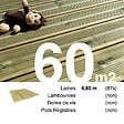 TERRASSEENBOIS - Planches de terrasse Pin autoclave Vert pour 60 m², Longueur 4,8 m. - vignette