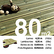 TERRASSEENBOIS - Kit complet terrasse Pin autoclave Vert pour 80 m², Lames 4,2 m, lambourdes 4,2 m, plots réglables et visserie Inox. - vignette