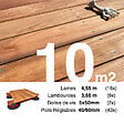 TERRASSEENBOIS - Kit complet terrasse bois exotique JATOBA pour 10 m², Lames 4,55 m, lambourdes 4,25 m, plots réglables et visserie Inox. - vignette