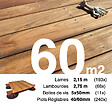 TERRASSEENBOIS - Kit complet terrasse bois exotique JATOBA pour 60 m², Lames 2,15 m, lambourdes 2,15 m, plots réglables et visserie Inox. - vignette