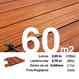 TERRASSEENBOIS - Kit terrasse bois exotique PADOUK pour 60 m², Lames 2,45 m, lambourdes 2,15 m et visserie Inox. - vignette