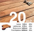 TERRASSEENBOIS - Kit complet terrasse bois exotique JATOBA pour 20 m², Lames 1,55 m, lambourdes 1,55 m, plots réglables et visserie Inox. - vignette
