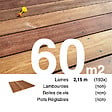 TERRASSEENBOIS - Planches de terrasse bois exotique CUMARU pour 60 m², Longueur 2,15 m. - vignette