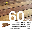 TERRASSEENBOIS - Kit terrasse bois exotique CUMARU pour 60 m², Lames 2,75 m, lambourdes 2,75 m et visserie Inox. - vignette