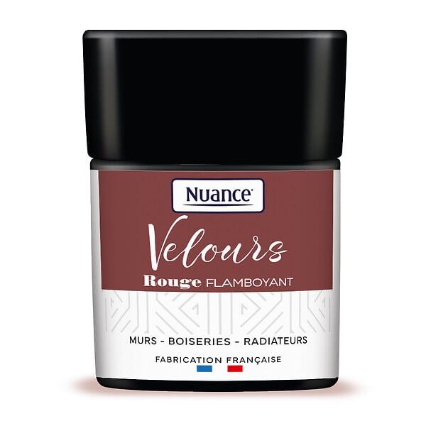 NUANCE - Testeur de peinture Velours - Rouge flamboyant - 75ml - large