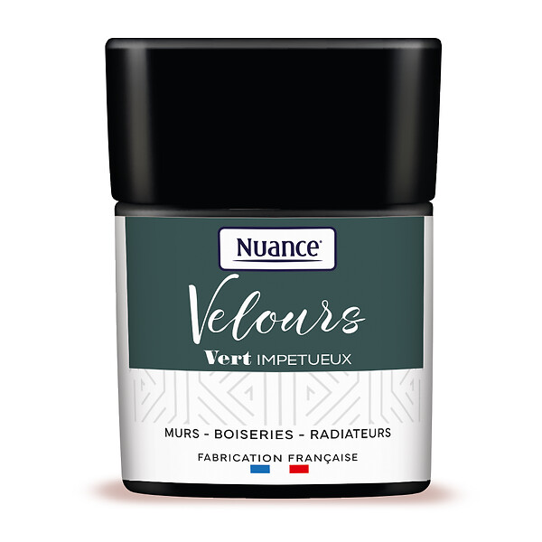 NUANCE - Testeur de peinture Velours - Vert impétueux - 75ml - large