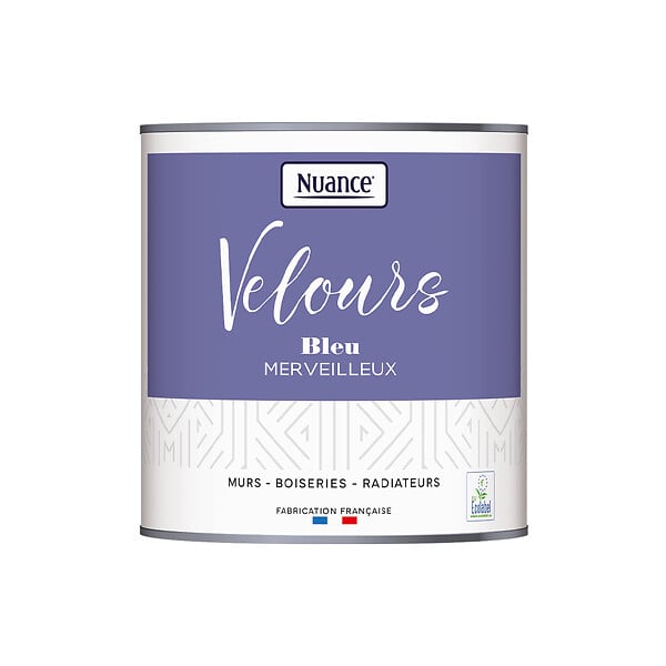 NUANCE - Peinture Velours - Bleu merveilleux - 0,5L - large
