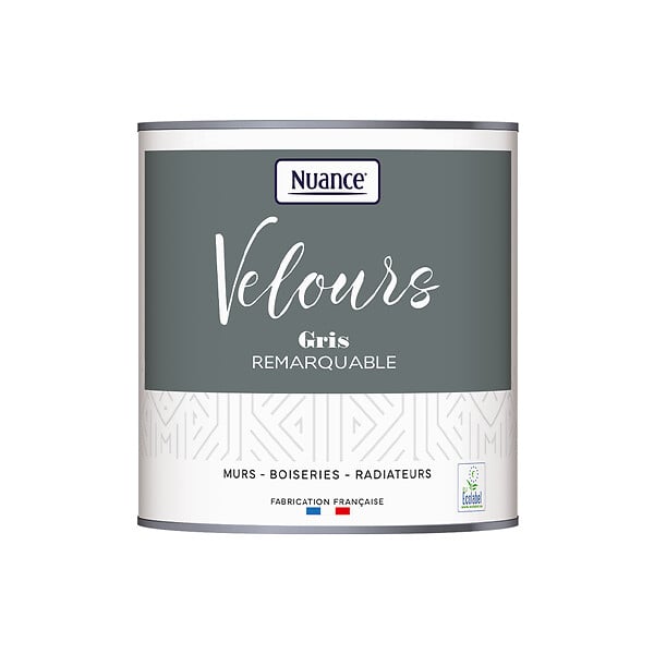 NUANCE - Peinture Velours - Gris remarquable - 0,5L - large
