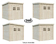 WHITE WOOD - Abri de jardin en bois Zoé 2 ép.19mm - White Wood - 4,8m - vignette