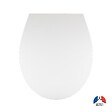 VIF - Abattant thermodur avec frein de chute - Blanc - vignette