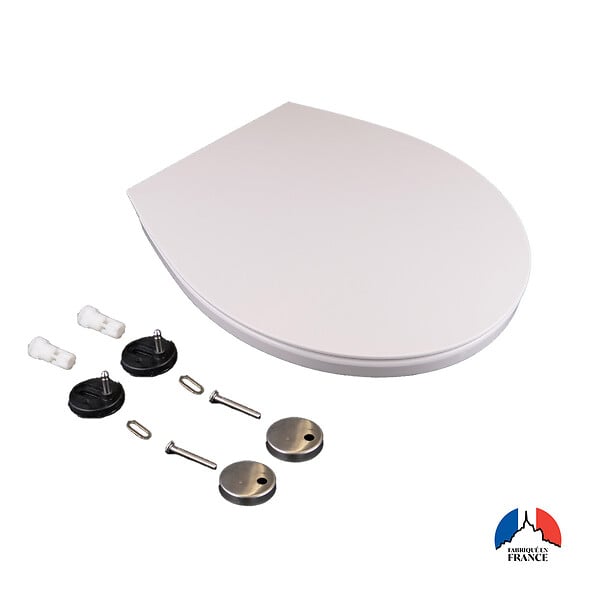 VIF - Abattant thermodur avec frein de chute - Blanc - large
