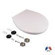 VIF - Abattant thermodur avec frein de chute - Blanc - vignette