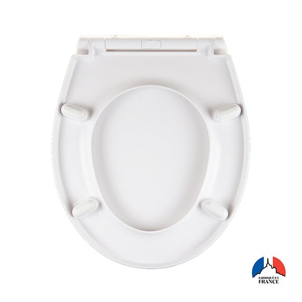 VIF - Abattant thermodur avec frein de chute - Blanc - large
