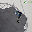 VOUNOT - Fauteuil suspendu avec coussin gris - vignette